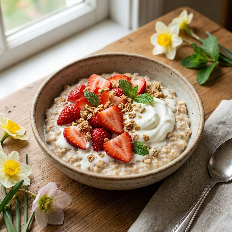 Almond Butter Protein Oatmeal